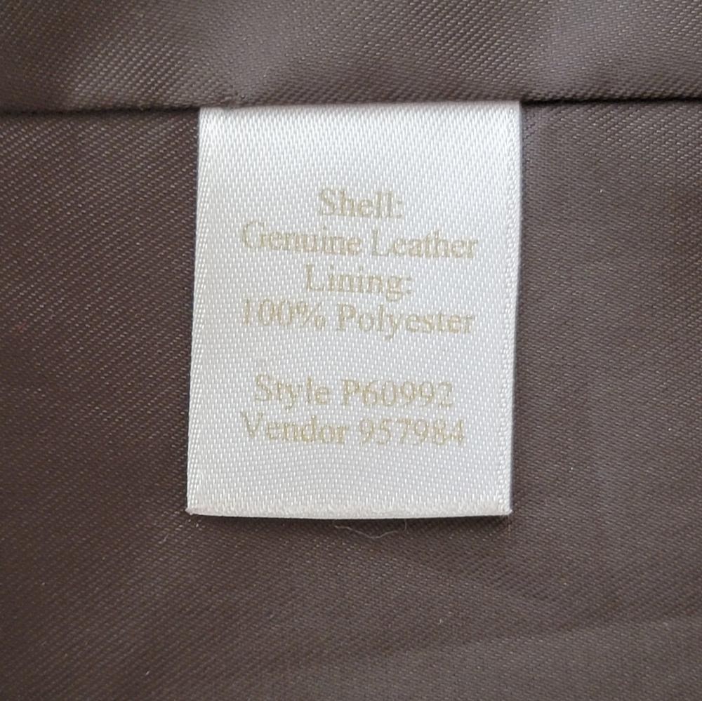 Women’s vintage suede leather Jacket Caslon size Petite Small Dark Brown - Picture 11 of 12